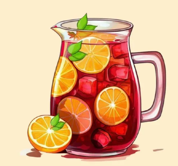 Sangria sans alcool maison